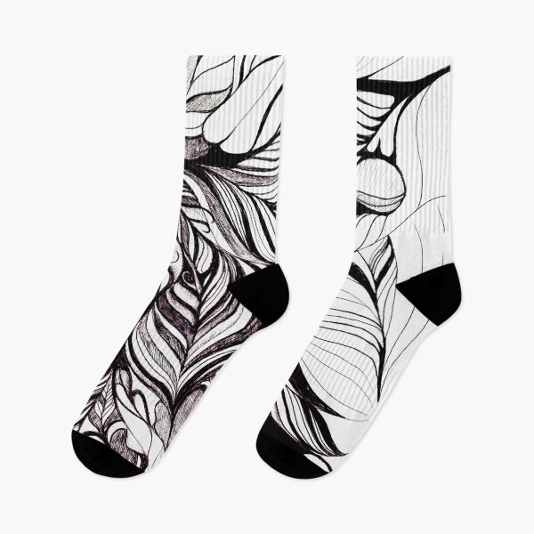 Item preview, Black and white lines...inspired by feathers designed and sold by Marina Davidson.