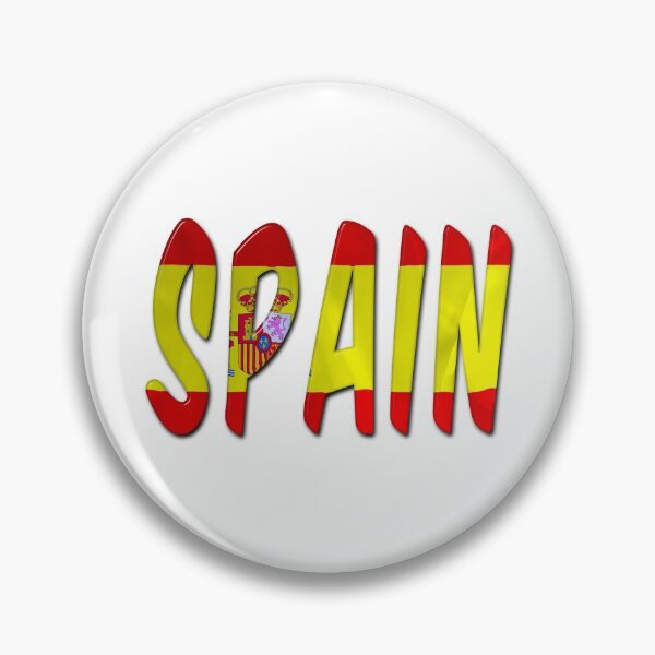Item preview, Spain Word With Flag Texture designed and sold by MarkUK97.