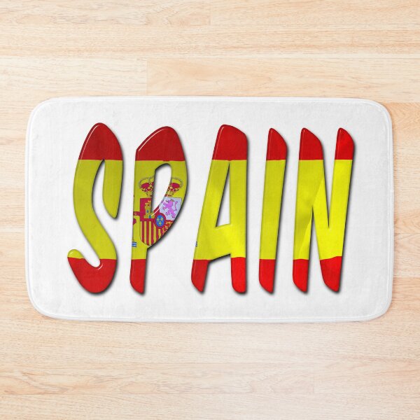 Item preview, Spain Word With Flag Texture designed and sold by MarkUK97.
