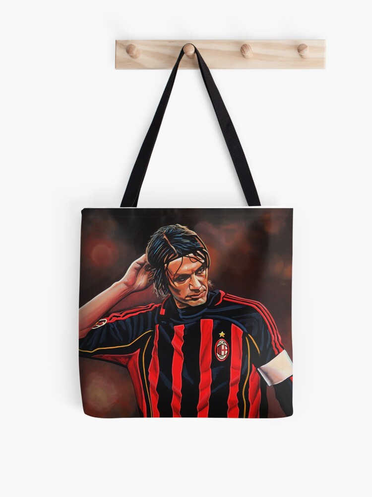 Paolo Maldini painting Tote Bag for Sale by PaulMeijering