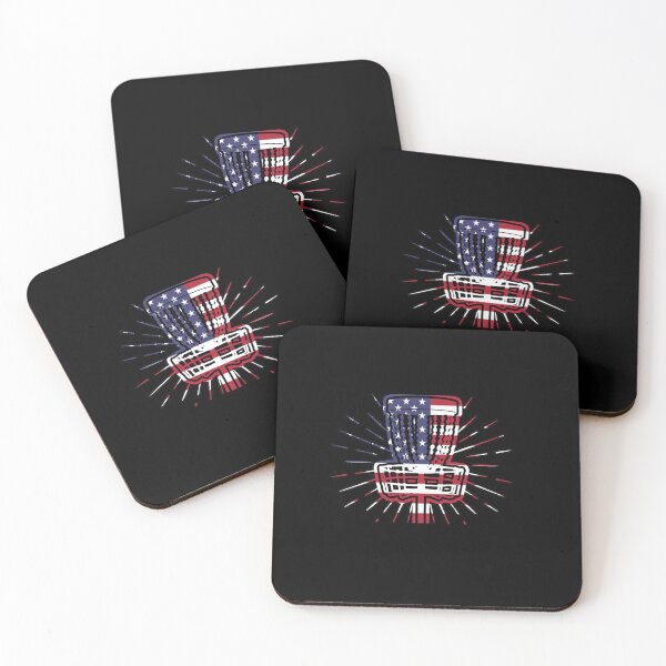 Item preview, Cool US Flag Disc Golf Basket Fourth of July Gift ideas for Golfer dads ,moms,sons or daughetrs designed and sold by Akmloza.