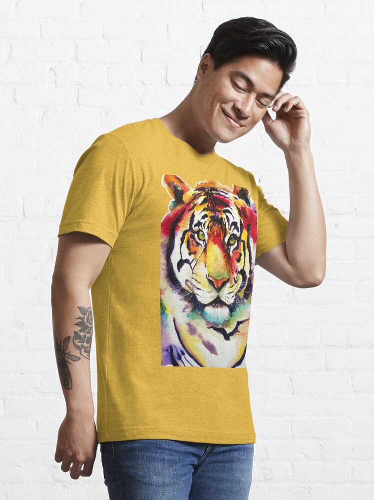 Wellcoda Tiger Animal Wild Cat Mens T-shirt, Noble Graphic Design Printed  Tee