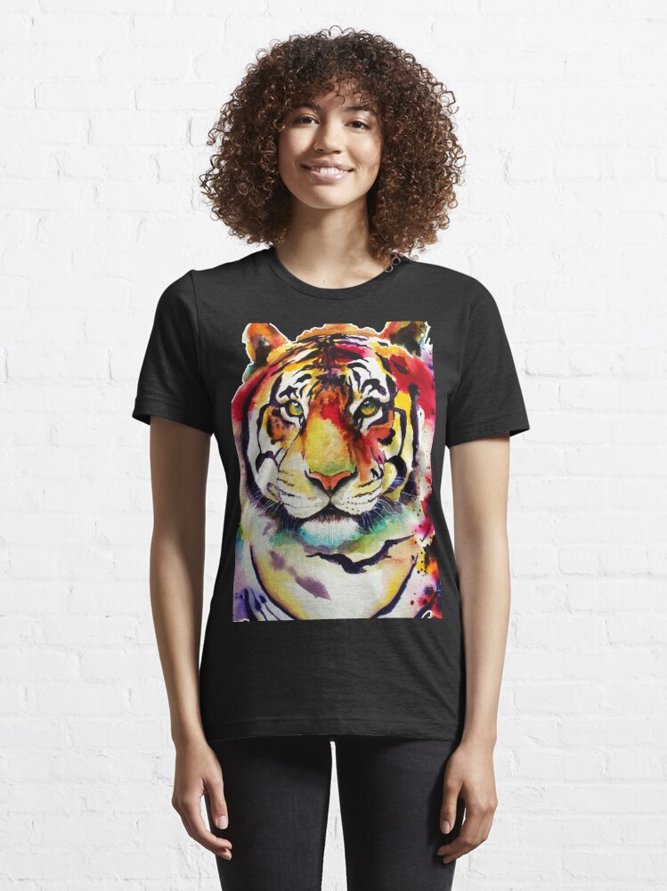 Wellcoda Tiger Animal Wild Cat Mens T-shirt, Noble Graphic Design Printed  Tee