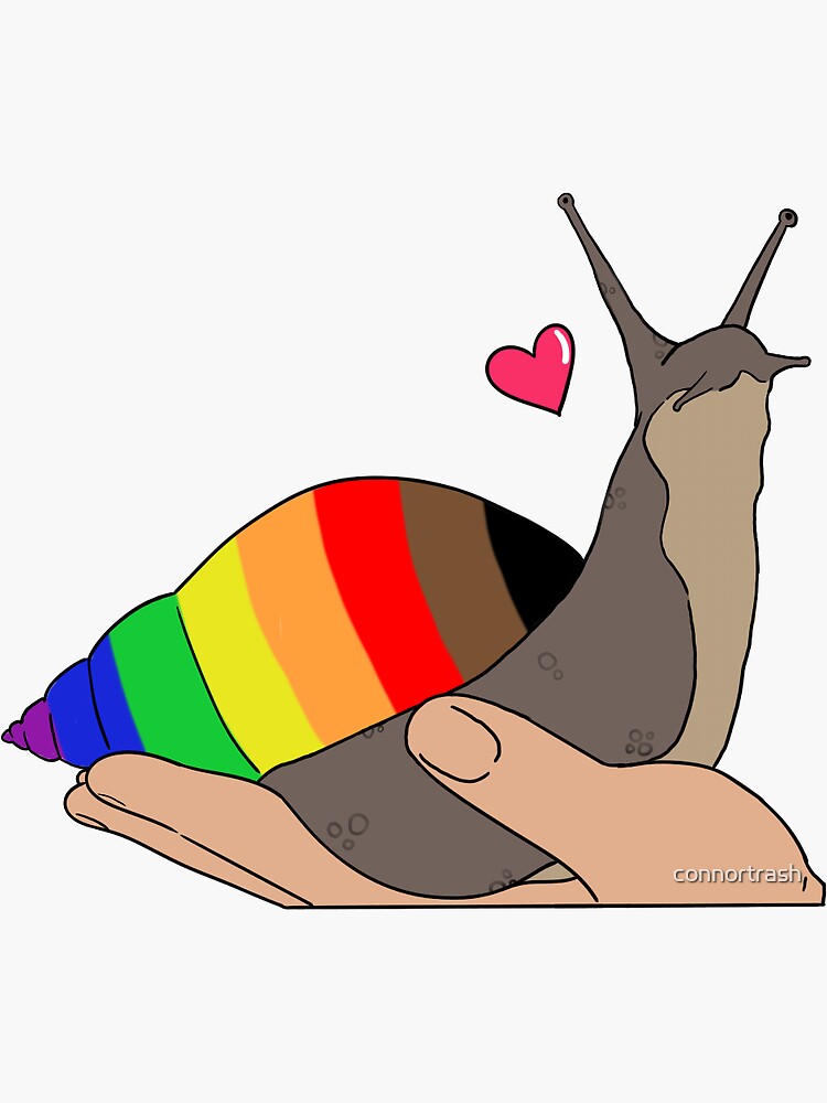 Lgbtq Gay Pride Snail Sticker By Connortrash Redbubble 9712