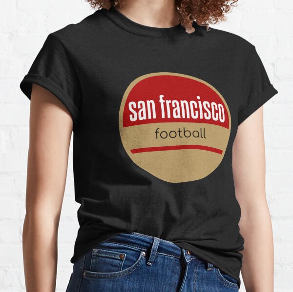 San Francisco 49ers Ladies Touchback Slim Fit T-Shirt - Black