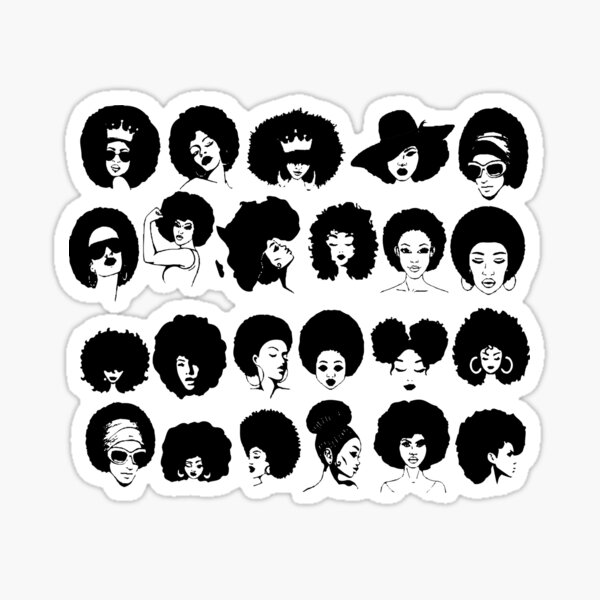 Afro Woman Sticker