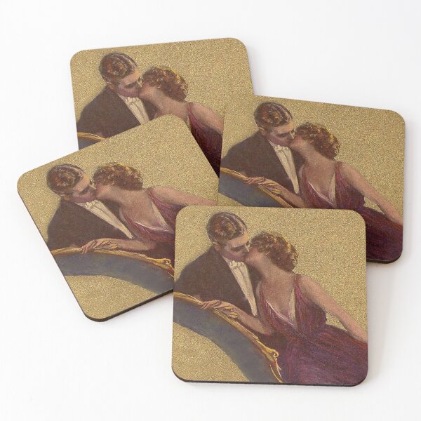 Item preview, Kissing on the Chaise-Longue Valentine designed and sold by Sarah Vernon.