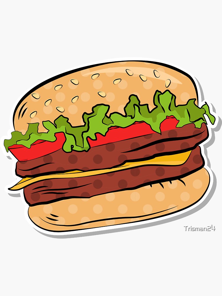 Sticker hamburger
