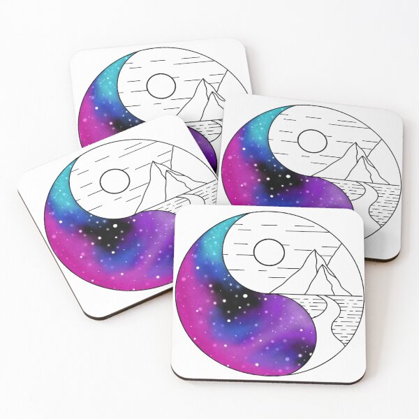 Item preview, Galaxy Landscape (No Colour) designed and sold by GreySkiesArt.