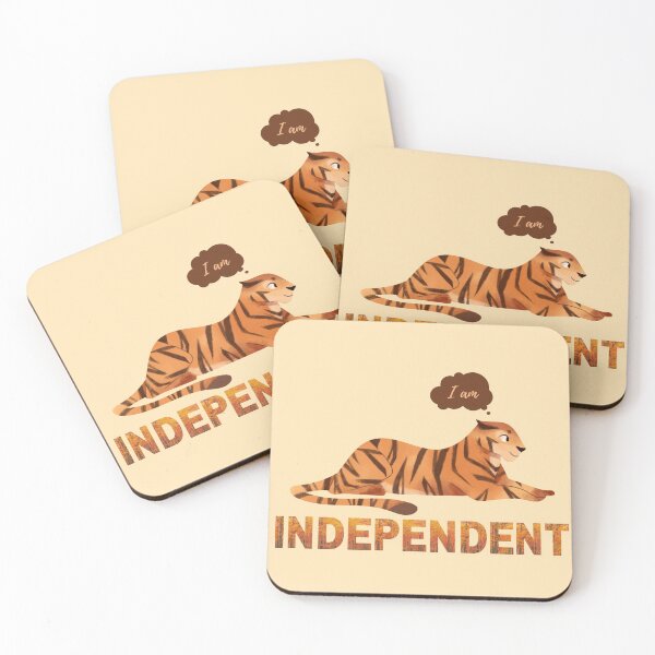 Item preview, Independent | Tiger | I am | Affirmations| Affirmed Art designed and sold by AffirmedStudio.