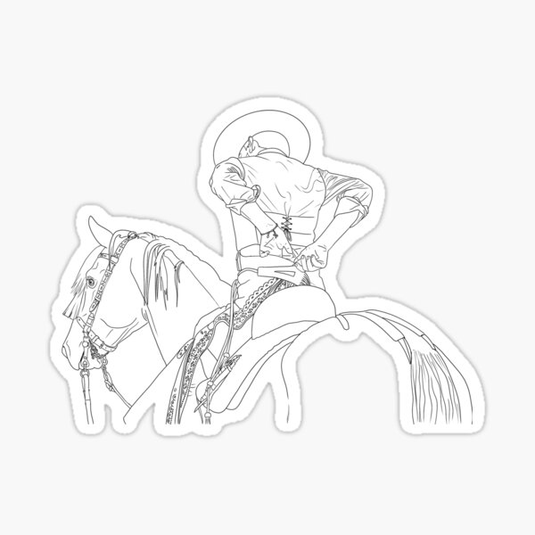 cowboy-sticker-for-sale-by-lyndseyteeson-redbubble