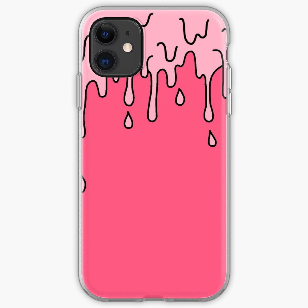 "Pink dripping phone case" iPhone Case & Cover by vsco-stickers16