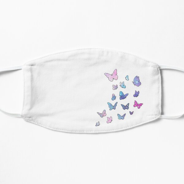 Butterfly, Butterflies, Colorful Sparkles, Cute Monarchs, Pastel Colors, White background Mask