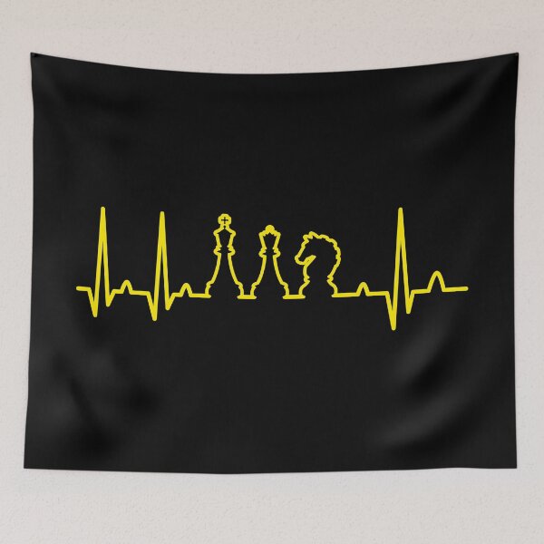 Item preview, Chess Heartbeat Checkmate Board Game Player Gift designed and sold by haselshirt.