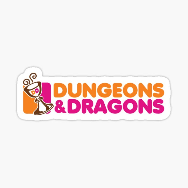 Dunkin and Dragons Sticker