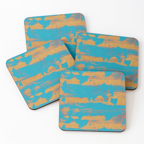 Item preview, Blue/Gold Abstract  designed and sold by Amanda-Lakey.