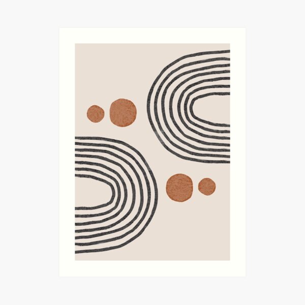 Contemporary Caramel brown Art Print