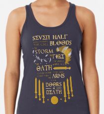 Die Prophezeiung der Sieben Racerback Tank Top
