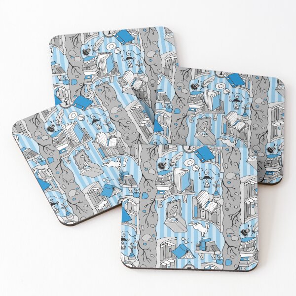 Item preview, Books: Through the rabbit hole_Gray and Blue designed and sold by miavaldez.