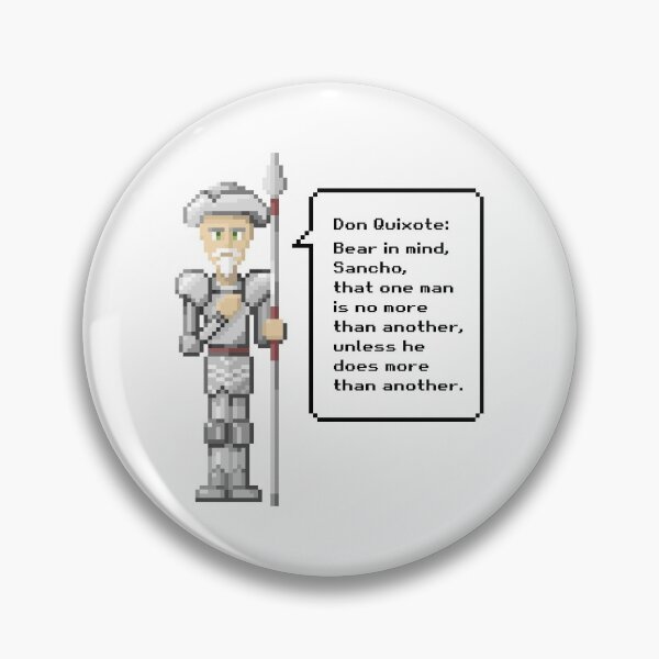 Item preview, Pixel Art – Don Quixote by Miguel de Cervantes designed and sold by literaturelodge.