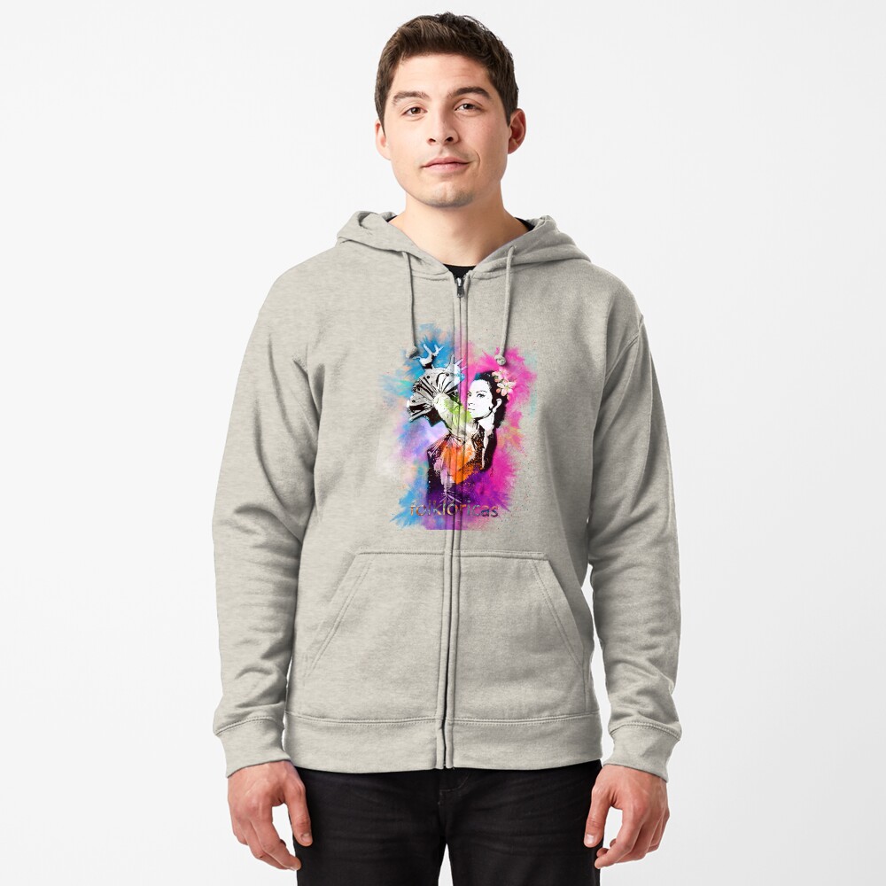 Vista previa del artículo con la obra «Sudadera con capucha y cremallera», diseñado y vendido por danimota.