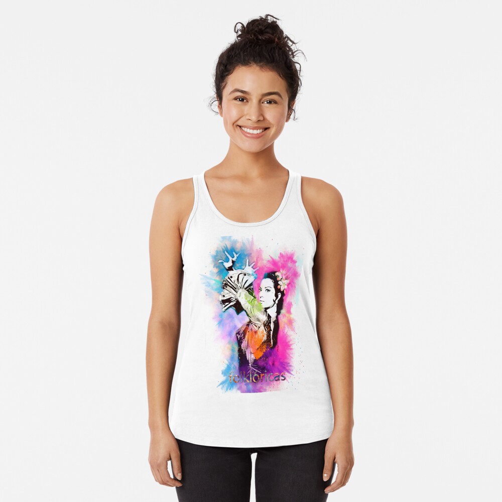 Vista previa del artículo con la obra «Camiseta con espalda nadadora», diseñado y vendido por danimota.