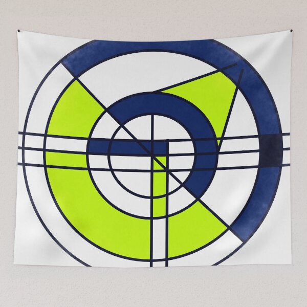 Item preview, Geometric superhero abstract modern designed and sold by Carolina Salazar.
