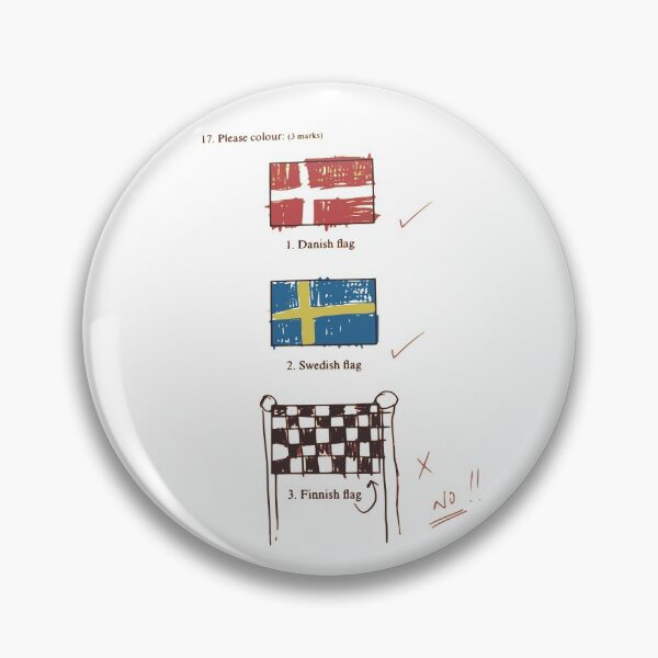 Item preview, Finnish flag designed and sold by purpletwinturbo.