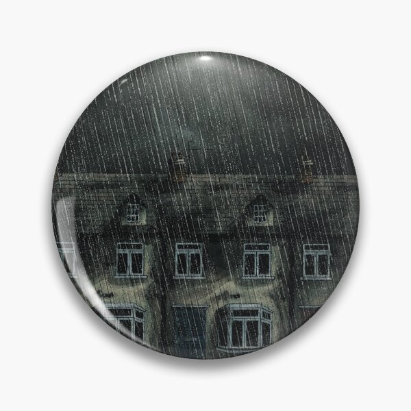 Aperçu de l'œuvre Maisons mitoyennes sous la pluie. créée et vendue par Jonathan Odds.