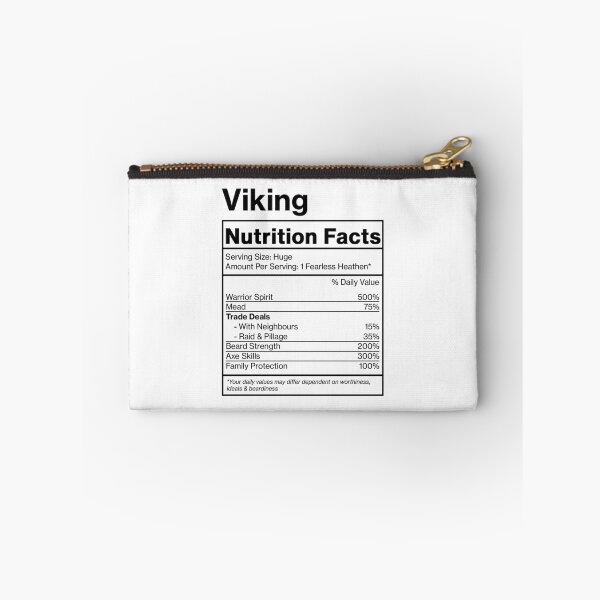Item preview, Funny Viking Nutrition Facts designed and sold by Sophie Earl.