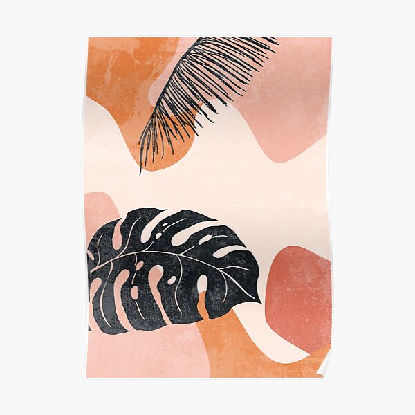 Tropical flowers Poster