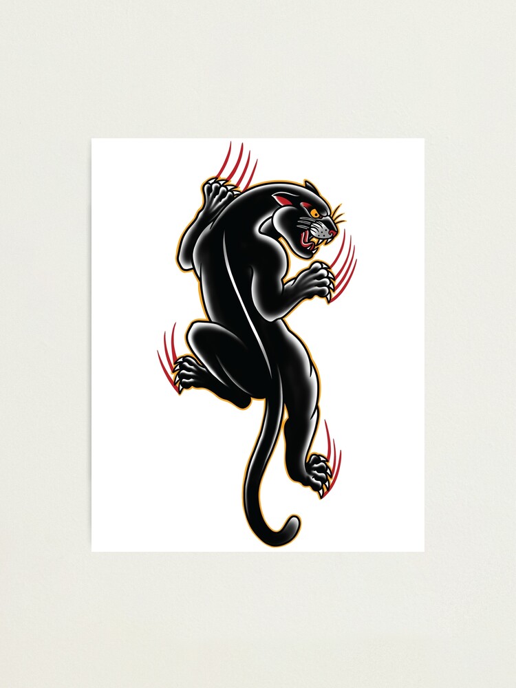 Jaguar Tattoo Traditional Vector Images (40)