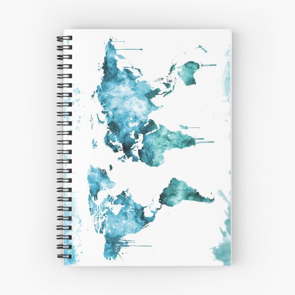 Item preview, Map of the world colored Art designed and sold by millamix.