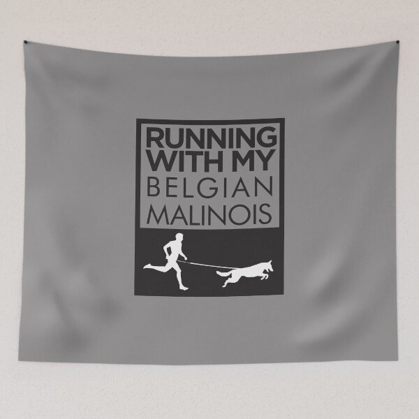 Item preview, Running with my belgian malinois designed and sold by Schmuddelshirt.