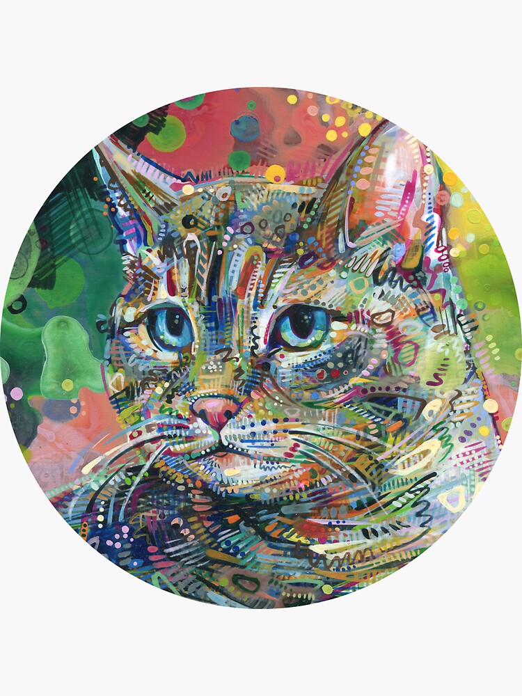 Cat Painting - 2011 by gwennpaints