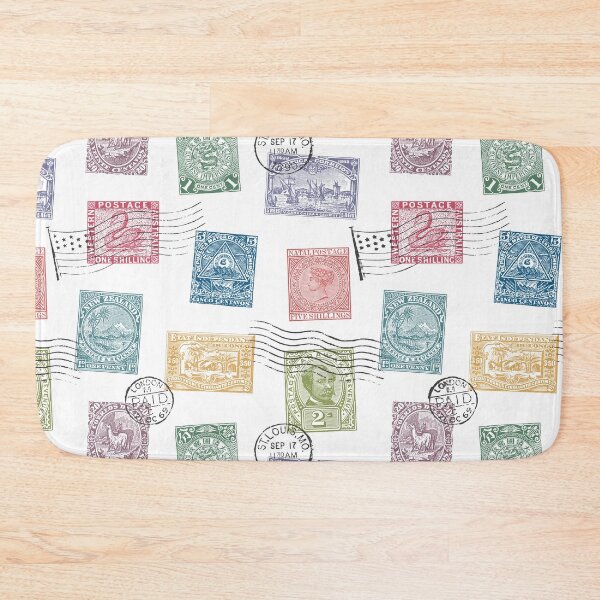 Item preview, Vintage stamps pattern designed and sold by GoDesign1.
