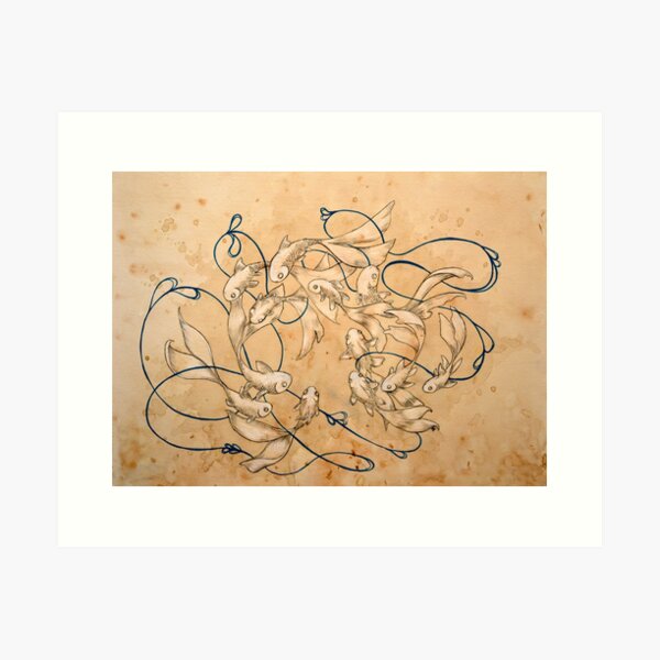 Twirl and Loop Art Print