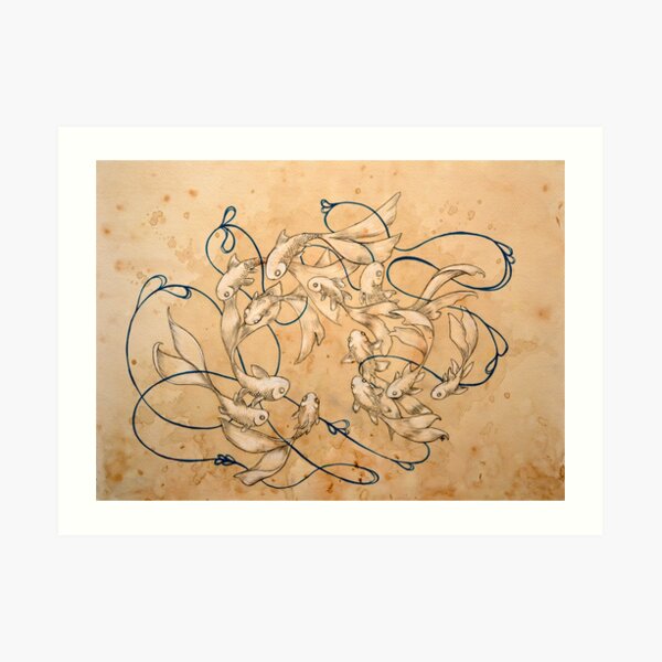 Twirl and Loop Art Print