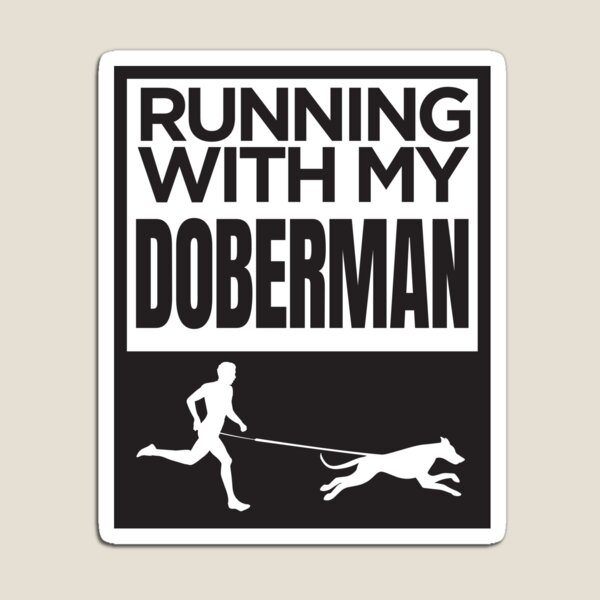 Item preview,  Corriendo con mi doberman designed and sold by Schmuddelshirt.