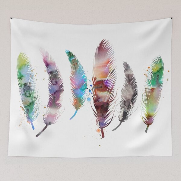 Item preview, Watercolour Feather designed and sold by millamix.