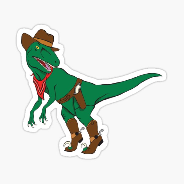 Trex Dino Sticker, Cute Dinosaur Blue Vinyl Decal Label Phone Transpar –  Starcove Fashion