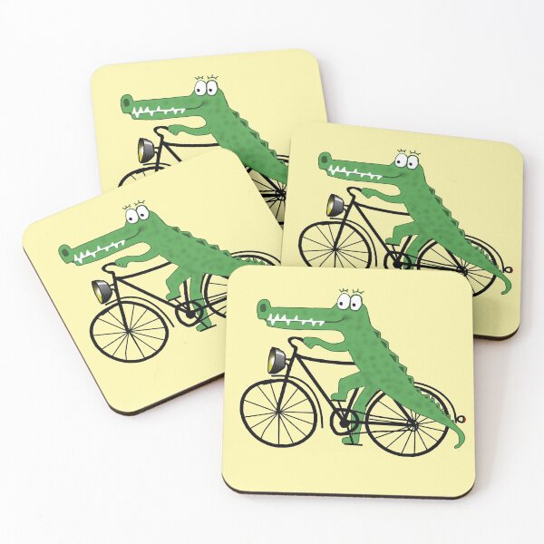 Item preview, Crocodile with a bike designed and sold by AK1Shirts.