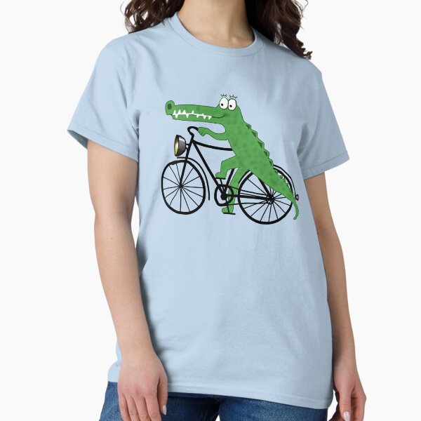 Artikel-Vorschau von Krokodil mit Fahrrad, designt und verkauft von AK1Shirts.