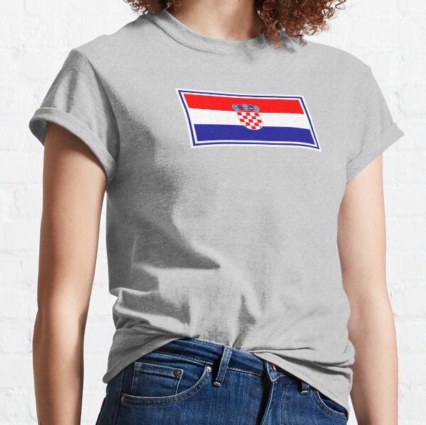 Ladies Croatia V-neck T-shirt Cute Now.. /'Til My Croatian Comes Out Womens White Short Sleeve Shirt Top S-XXL Zagreb Europe Flag