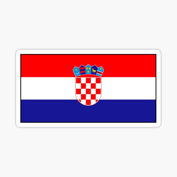 Croatian Flag Gifts, Stickers & Products Sticker
