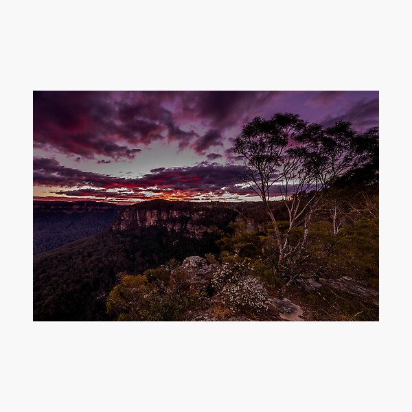 Item preview, Sunset at Echo Point - Blue Mountains  designed and sold by KeithMcInnes.