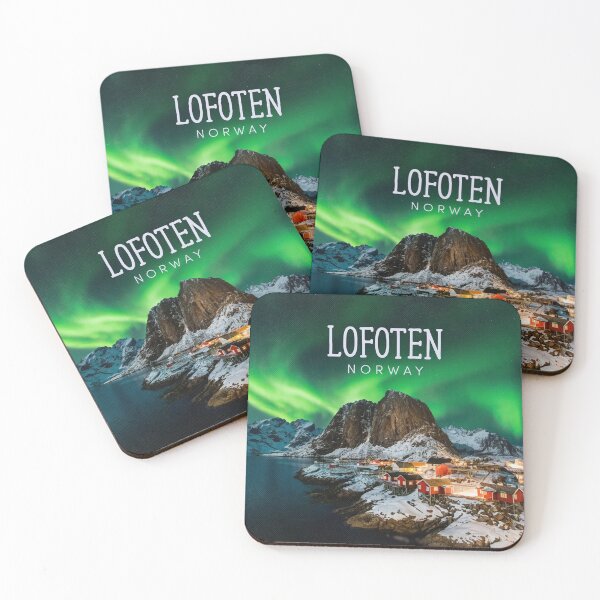 Item preview, The Lofoten Islands, Norway - Night Aurora designed and sold by JingleSnitch.