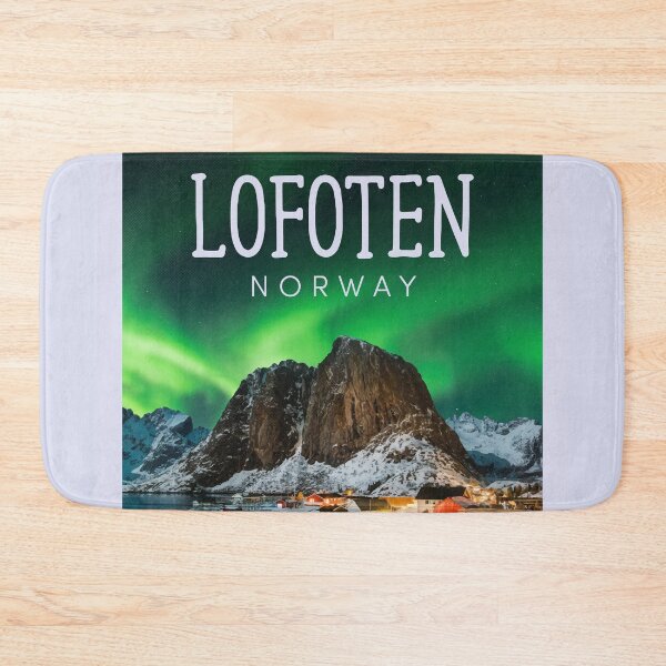 Item preview, The Lofoten Islands, Norway - Night Aurora designed and sold by JingleSnitch.
