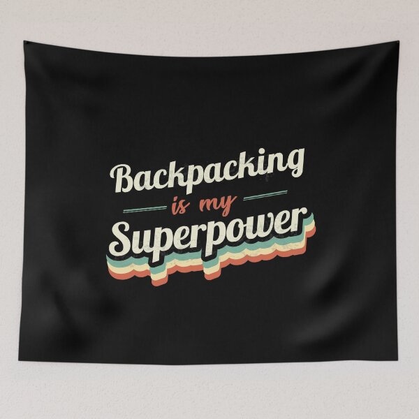 Artikelvorschau, Backpacking ist meine Supermacht entworfen und verkauft von Custom365.