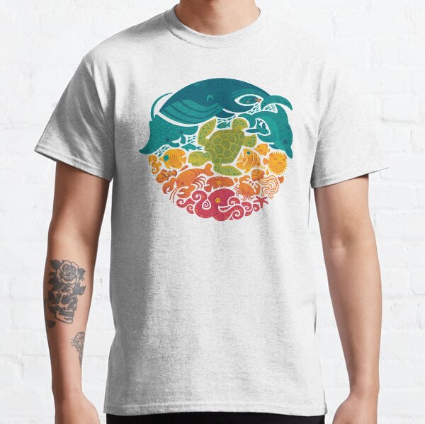 Item preview, Aquatic Rainbow (white) designed and sold by Wayne Minnis.